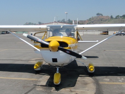 Cessna 150 parked